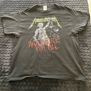 Early 2000s Metallica and justice for all shirt for sale!!